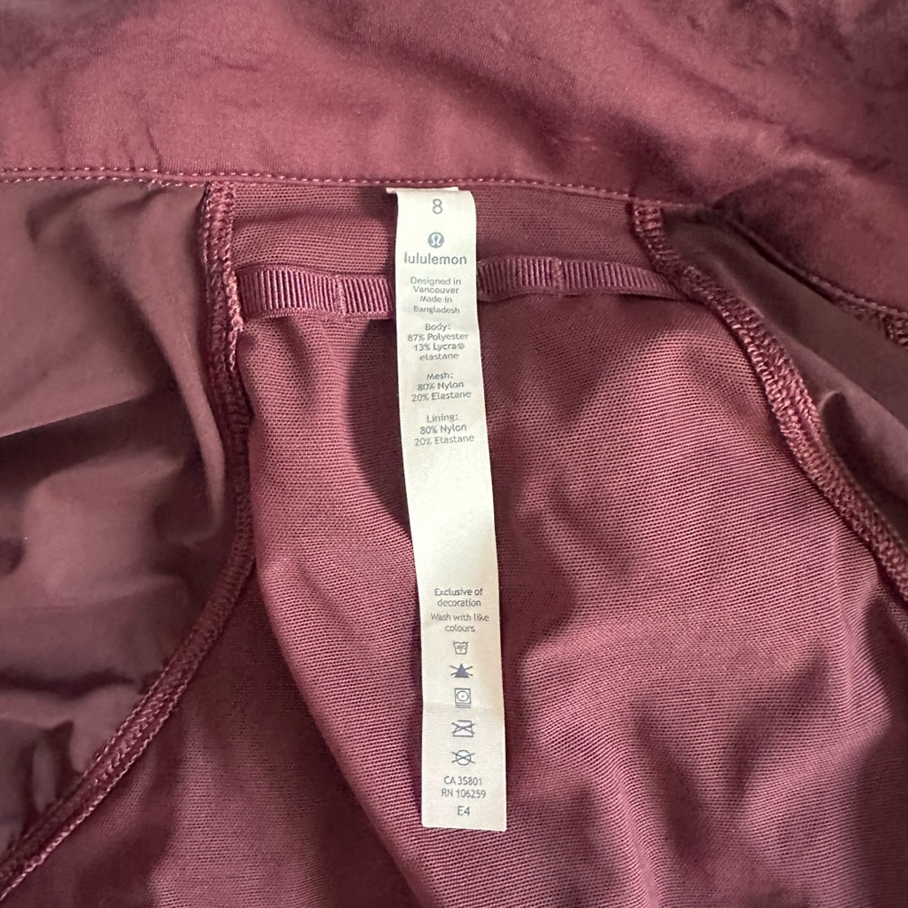 Lululemon Maroon Leggings